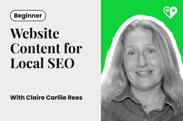 New Academy Course: How to Create Website Content For Local SEO