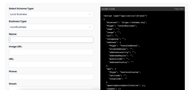 Instant Schema creating schema interface and code