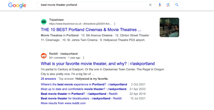 Best Movie Theater Portland Screenshot
