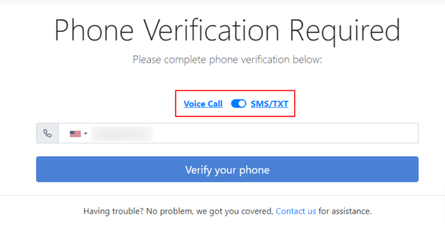 phone verification
