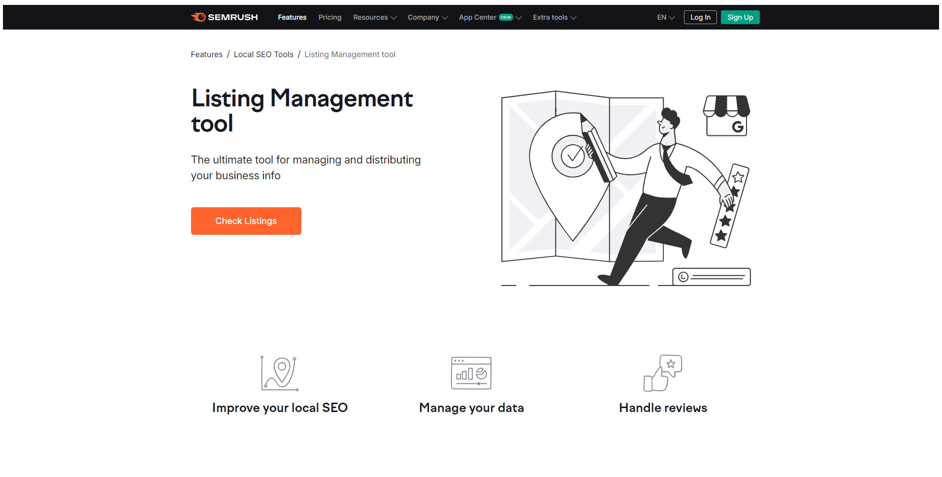 Listings Management Semrush