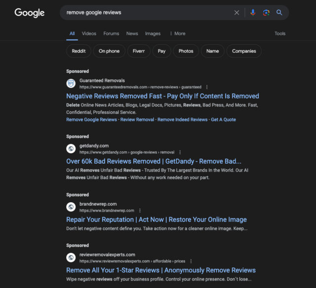 Google Screenshot