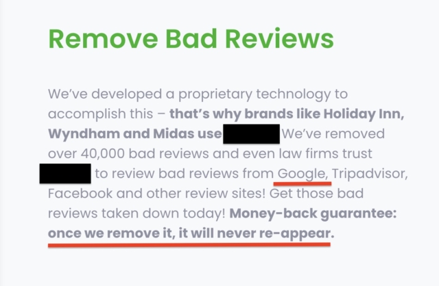 Remove Bad Reviews