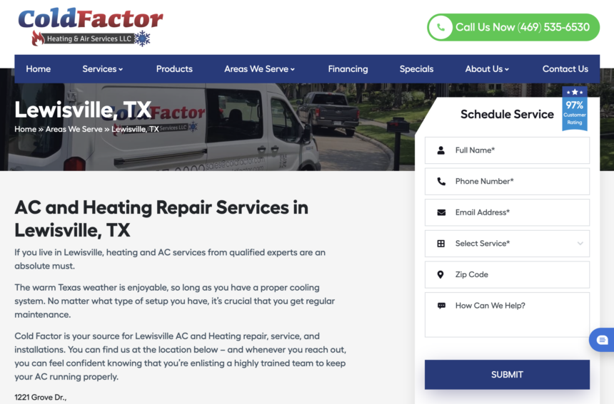 Hvac Cold Factors Localizatione Example